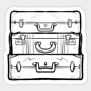 Travel Suitcase Cartoon Sticker